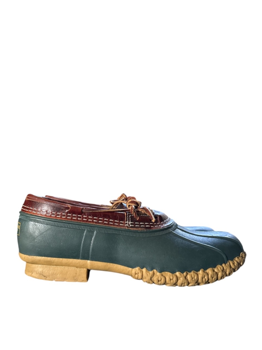 L.L. Bean Men's Green and Brown Boat Shoes